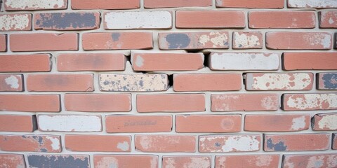 Obraz premium A close-up shot of porous brick walls revealing its deteriorating texture and structure, structure, house