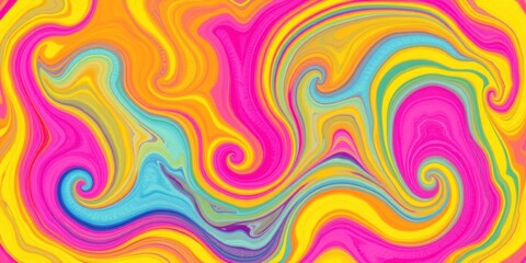 Obraz premium Abstract pink and yellow marble texture background with swirl patterns, marble, pattern