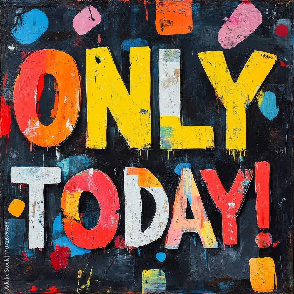 Aufkleber **creating a sense of urgency and importance around a special offer or event.**