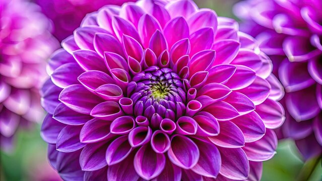 Macro shot of a vibrant dahlia elma purple flower, dahlia, elma, purple, flower, floral, close up, detail, petal, garden, nature