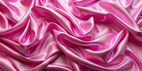 Obraz premium Smooth pink satin fabric background, pink, satin, fabric, texture, soft, elegant, smooth, luxurious, girly, material