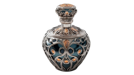 elegant perfume bottle with a transparent background