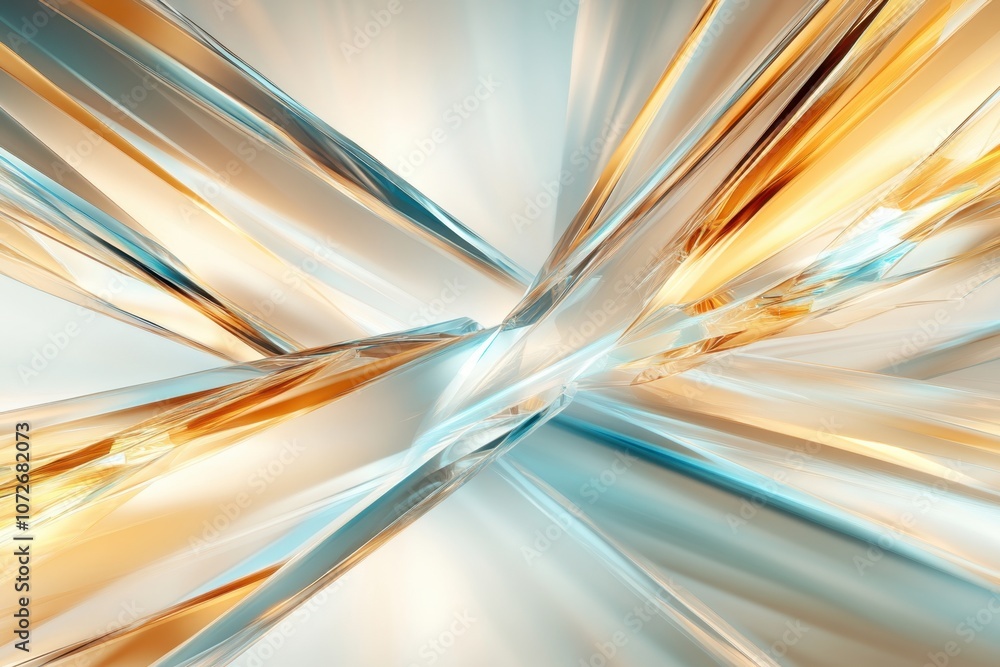 Poster a mesmerizing fractal formation of sparkling minerals under soft illuminated hues