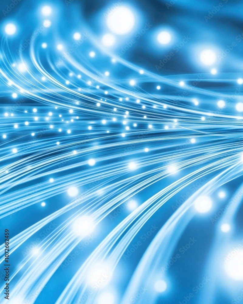 Poster enlightened pathways of the future: a glowing realm of advanced technology and innovation
