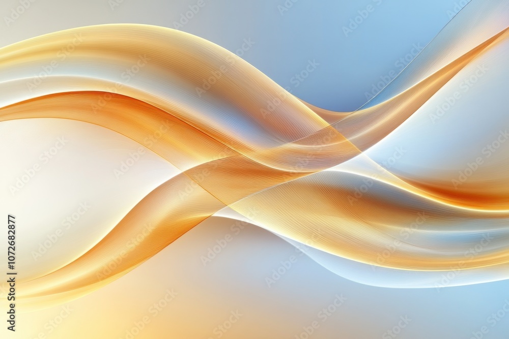 Poster exploring the infinite beauty of fractals with smooth flowing shapes in vibrant colors