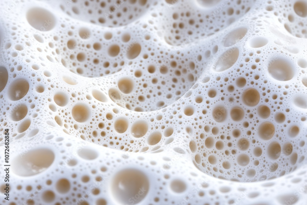 Poster discover the mesmerizing infinity of fractals in a captivating organic foam texture