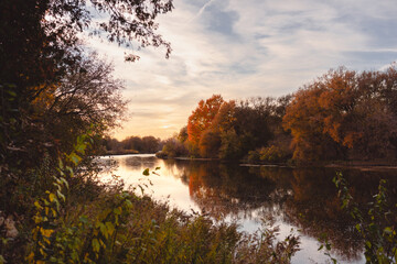 The Grand River in autumn
