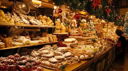 Fototapeta premium A study on the evolution of Christmas food traditions in different cultures.A study on the evolution of Christmas food traditions in different cultures.