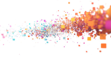 colorful pixel background transparent background