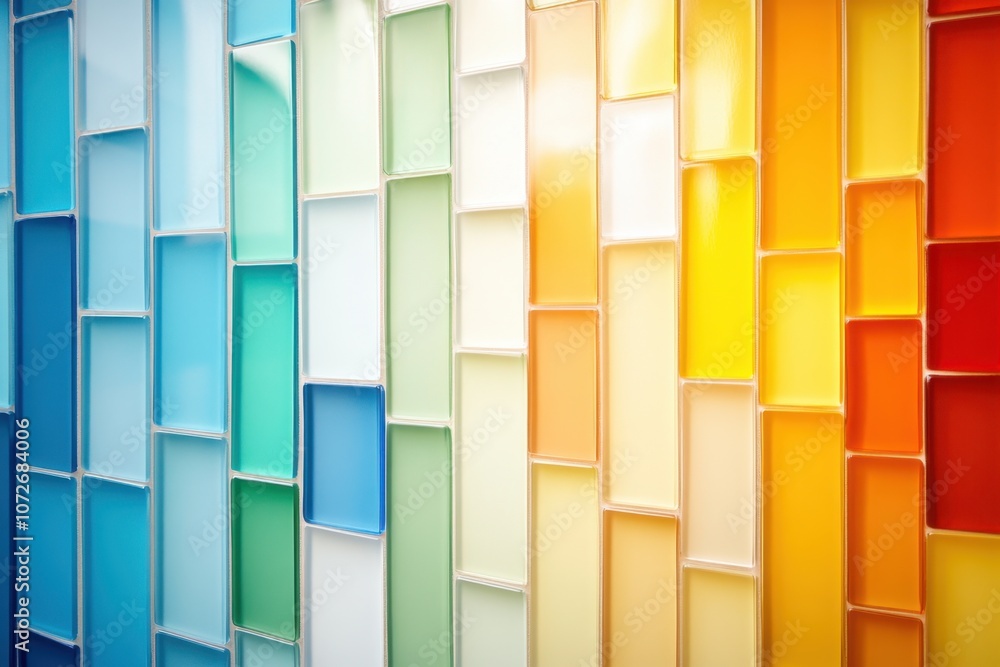 Poster a vibrant wall of colorful glowing code bits reflecting modern technology in a digital age