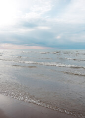 Lake Huron beach in autumn