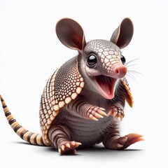 Erschrockenes Gürteltier