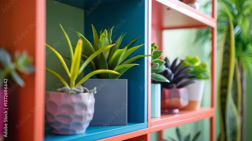 Aufkleber a beautiful blend of functionality and aesthetics this terrarium bookshelf adds a pop of color and l