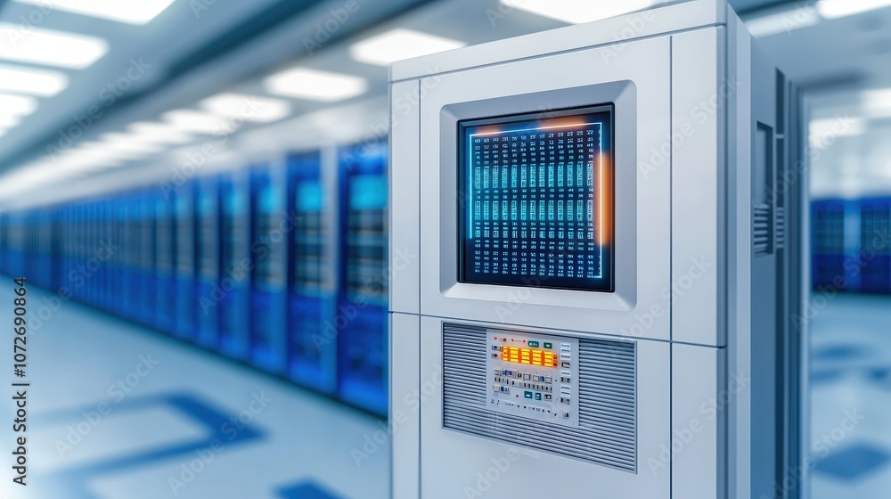 Aufkleber quantum computing innovation qubit arrangement in high tech lab