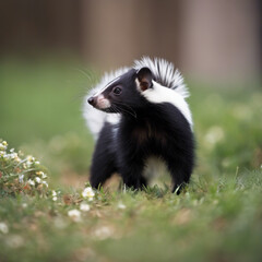 Skunk Closeup