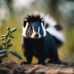 Skunk Closeup