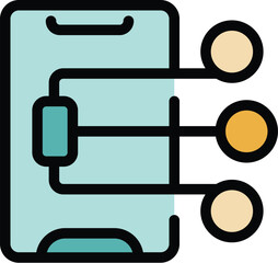 Smartphone is connecting to multiple devices, symbolizing connectivity and data transfer in a modern technological context