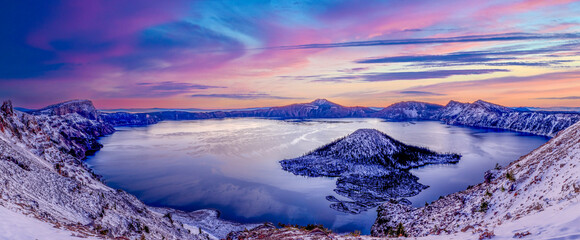 Dawn on Crater Lake