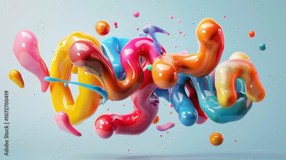 Poster these bubble letters are a refreshing departure from traditional typography with their exaggerated f