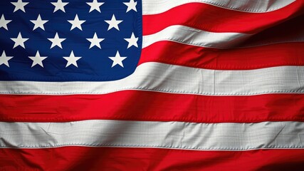Fototapeta premium American flag texture, American flag waving in the wind
