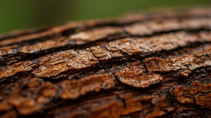 Close-up of textured tree bark showcasing natural patterns