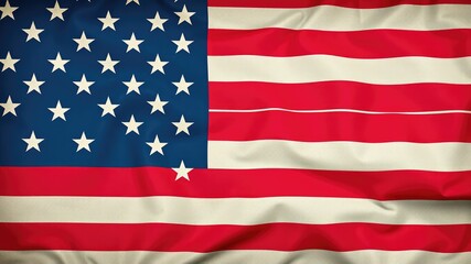 Obraz premium American flag texture, American flag waving in the wind