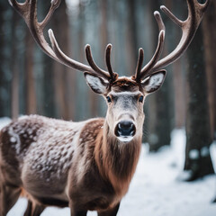 Fototapeta premium Reindeer Closeup