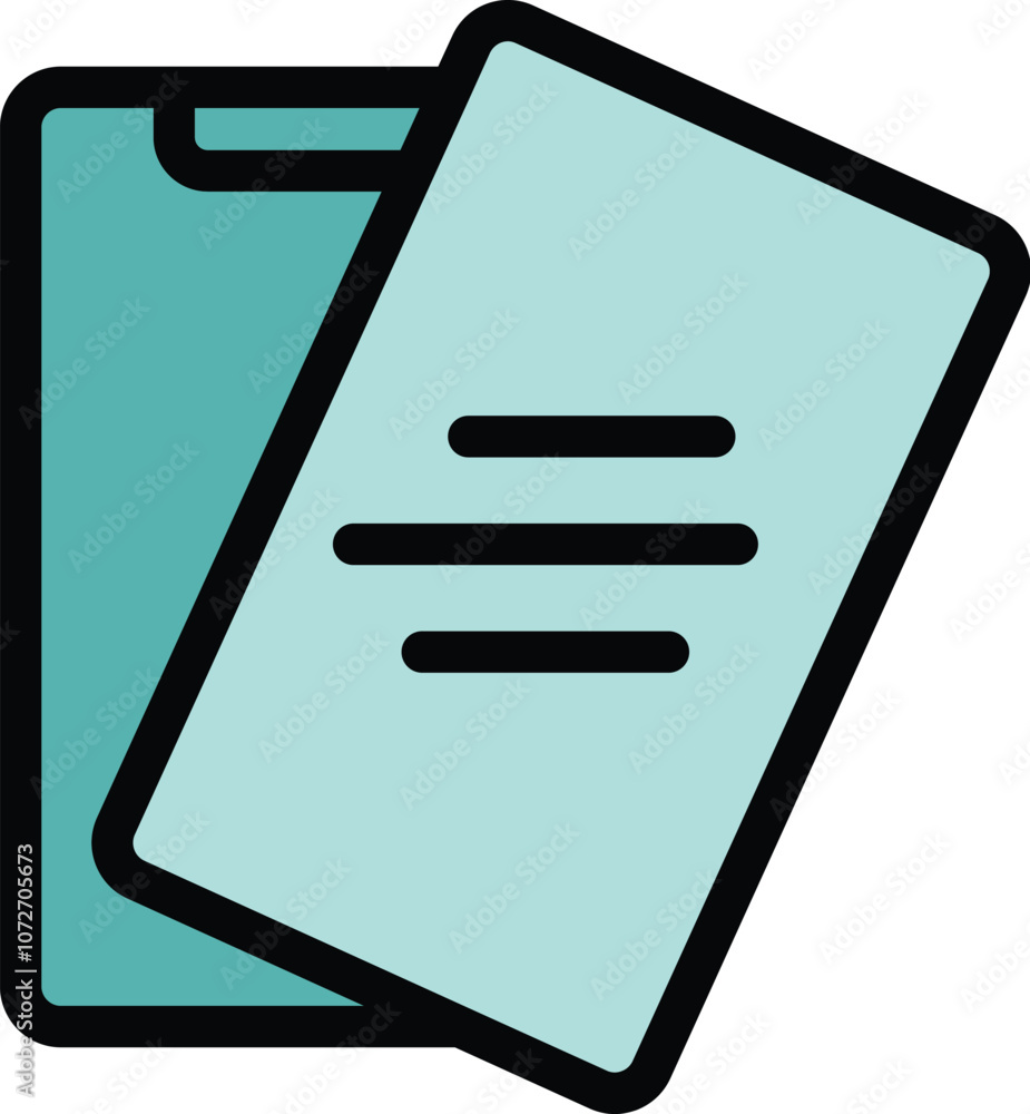Poster smartphone is displaying an electronic document with an electronic signature
