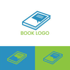 book chat school logo education
