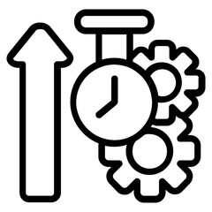 Efficiency Line Icon