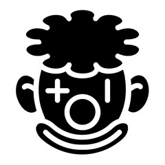 Clown Solid Icon