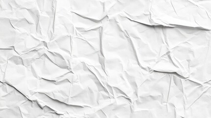 Obraz premium Crumpled White Paper Texture Background