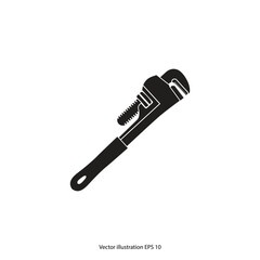 Plumbing vector tools. Plumbing clipart isolated on white background