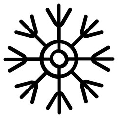 Snowflake Line Icon