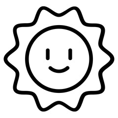 Sun Line Icon