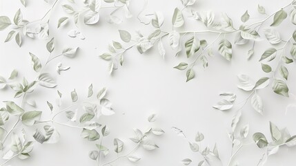 Elegant Vine White Background Picture: A Touch of Serenity