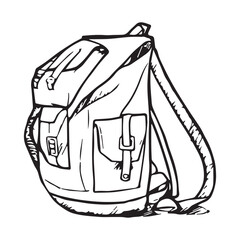 Handbag Drawing For Girls Outline Sketch Vector 