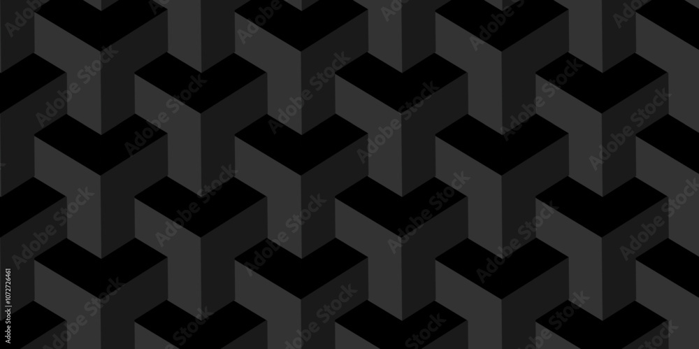 Poster abstract geometric style minimal blank cubic. geometric pattern illustration mosaic, square and tria