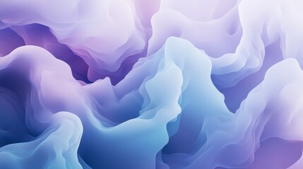 Abstract Purple and Blue Swirling Clouds - Digital Art Background