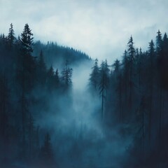 fog in the forest