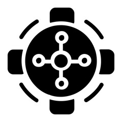 Obraz premium Gear Solid Icon