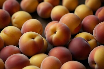 apricots on a white background