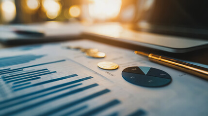 Financial charts show a significant increase in profits in the stock market. This is driven by higher interest rates and continued growth. In the innovation world of financial investment, finance