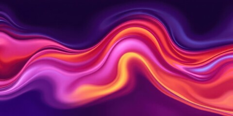 Obraz premium Abstract background of colorful fluid waves flowing smoothly, ripple, dynamic, movement