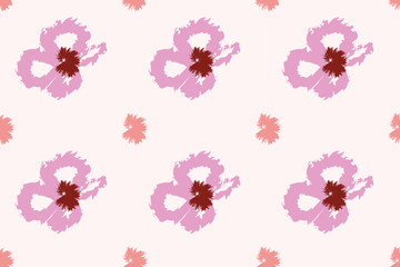 Flower Seamless Pattern on Muster Background Little Floral Liberty Seamless Texture Background. Spring, Summer Romantic Blossom Flower Garden Seamless Pattern for Your Designs