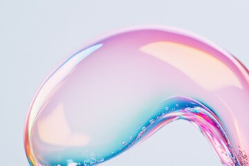 Bubbles from chewing gum, with space for text.