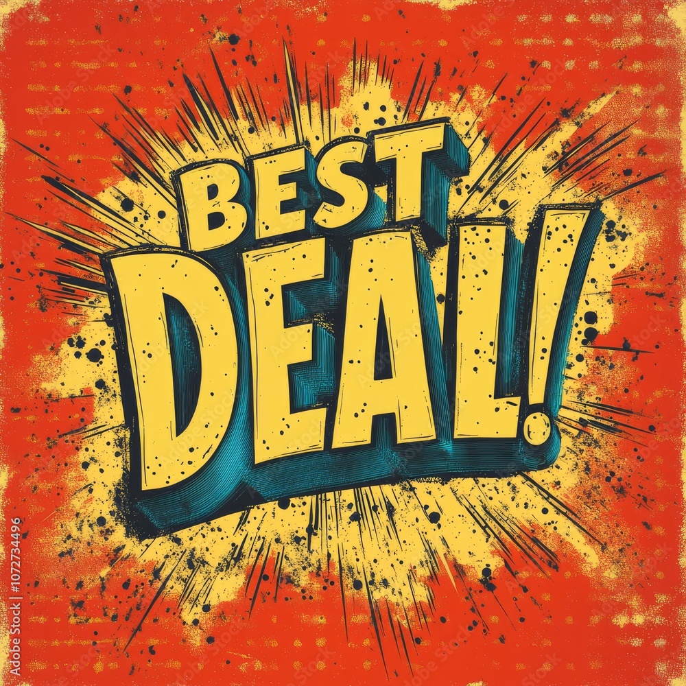 Aufkleber the title for this image capturing the essence of best deals with a sense of urgency would be: **bes