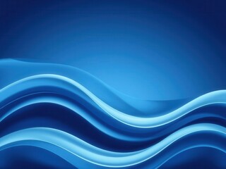 An abstract wave pattern movement in shades of blue and white, illustration, design, white