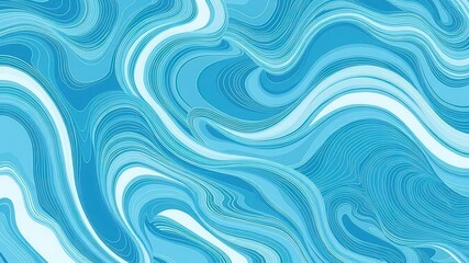 An abstract wave texture design background featuring a seamless pattern of flowing lines and curves in shades of blue and white, curves, artistic, flowing