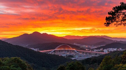 Exploring the impact of infrastructure development on industry growth in stunning landscapes